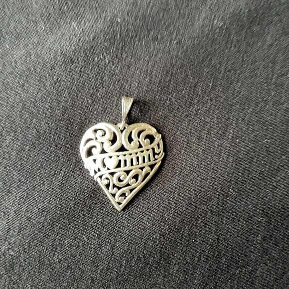 Elegant Silver Heart Pendant,women pendant, heart pendant,silver pendant - Picture 10 of 10